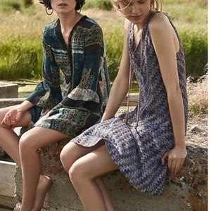 ANTHROPOLOGIE MAEVE WESTWATER KNIT CHEVRON DRESS